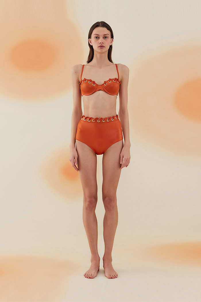 Barchan Flame Orange Kaplı Bikini Takımı