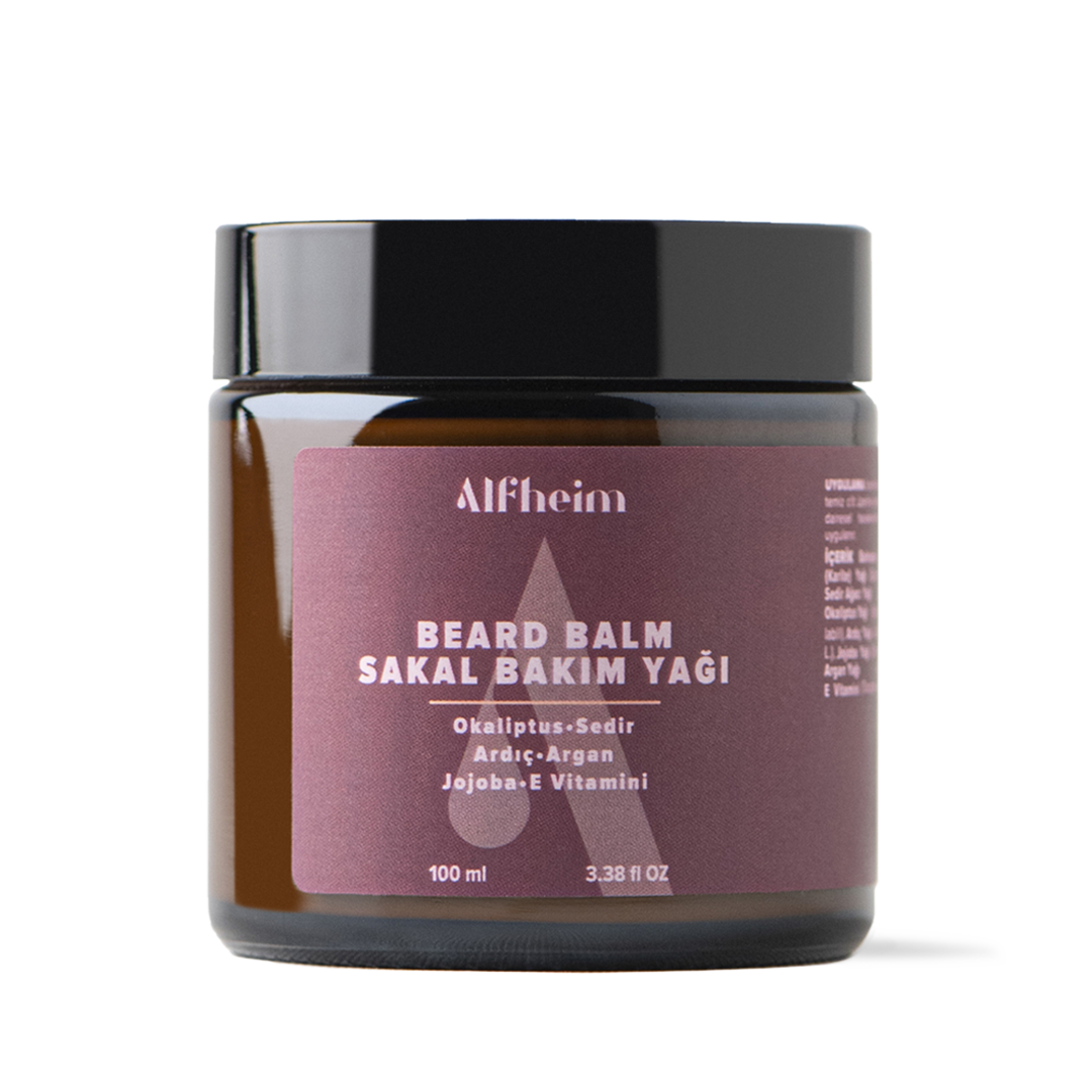 Alfheim Beard Balm/ Sakal Bakım Balmı/ Yeni Tüyleri Teşvik Eder/ Güçlendirir/ Uzamasına Yardımcı Olur/100 Ml