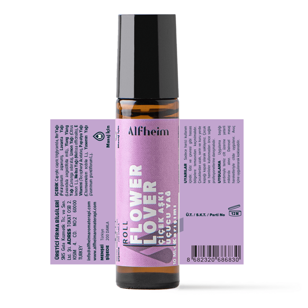 Alfheim Flower Lover Terapi Roll/ Uçucu Yağ Karışımı/ Roll-on/ 10 Ml