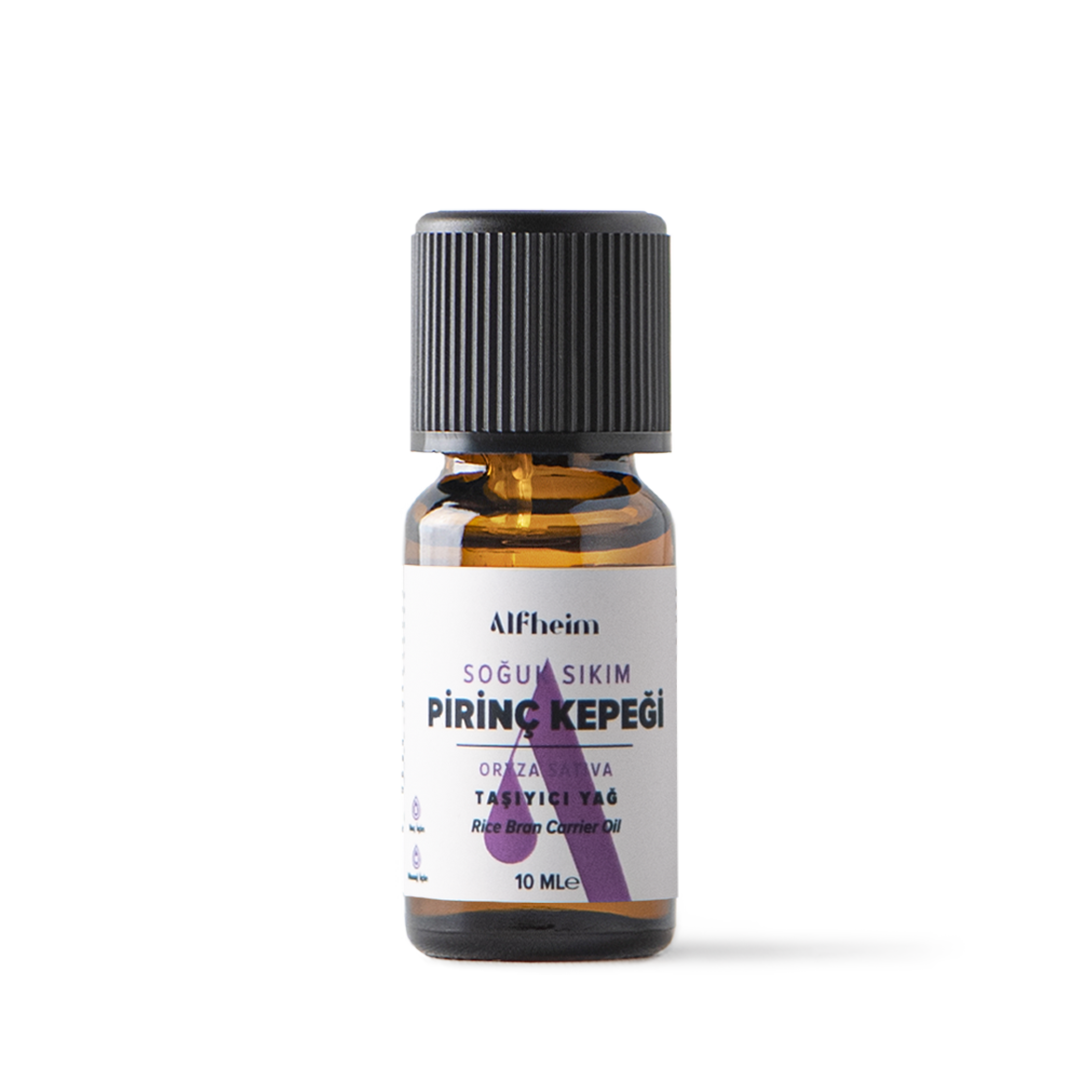Alfheim Pirinç Kepeği Yağı/ Pirinç Kepeği Yağı/ Aromaterapi/ Taşıyıcı Sabit Yağ/ 10 Ml