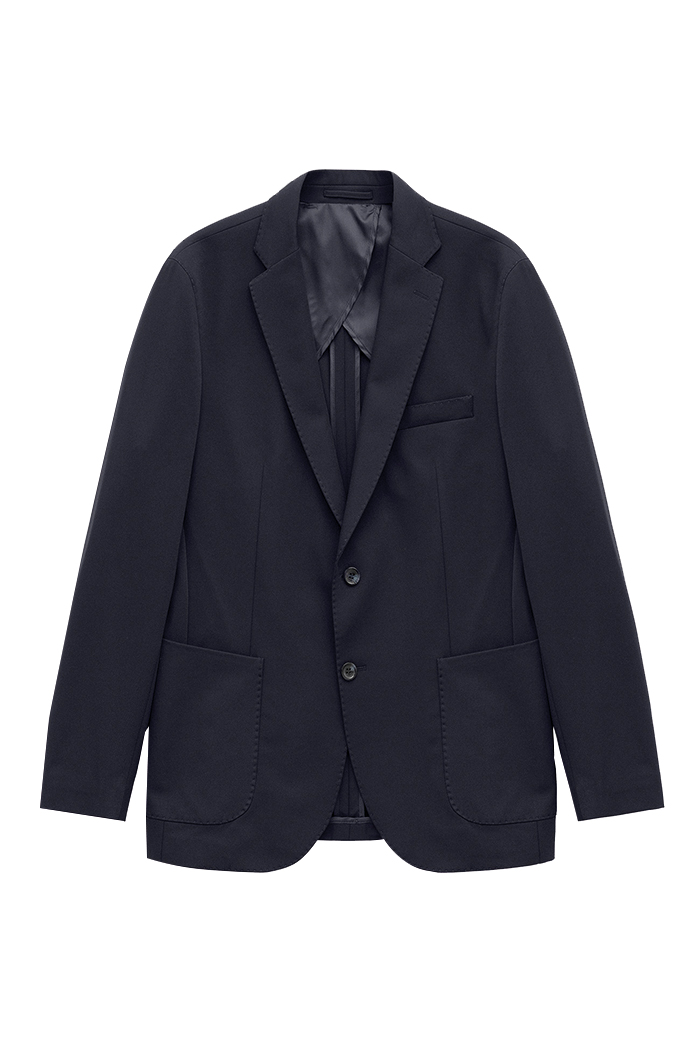 Lacivert  Renk Teknik Blazer Ceket