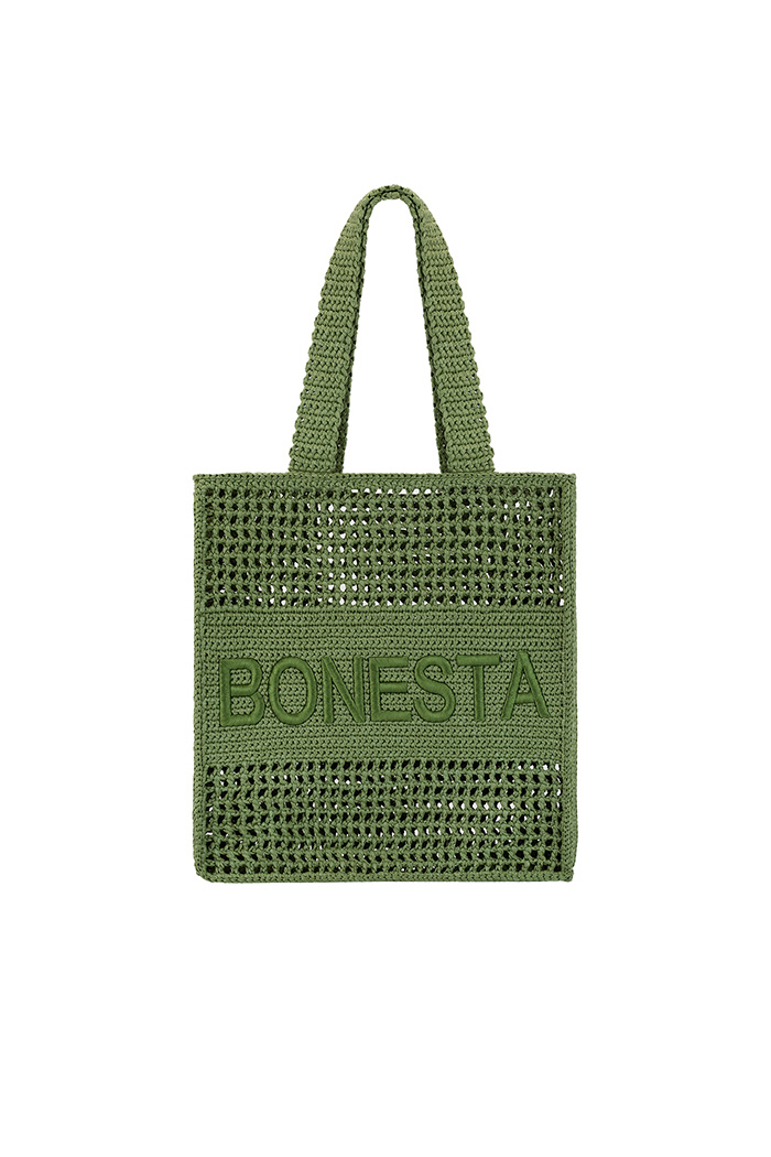 Positano Midi Olive Green Plaj Çantası