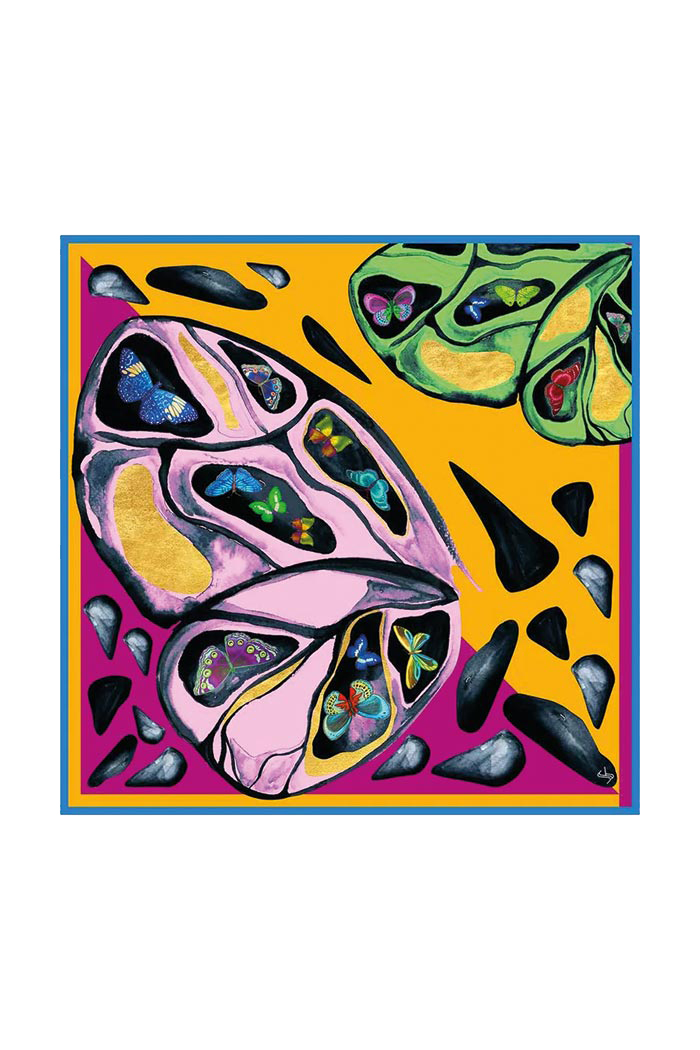 INACHIS IO V2 CREP İPEK MİNİ FULAR