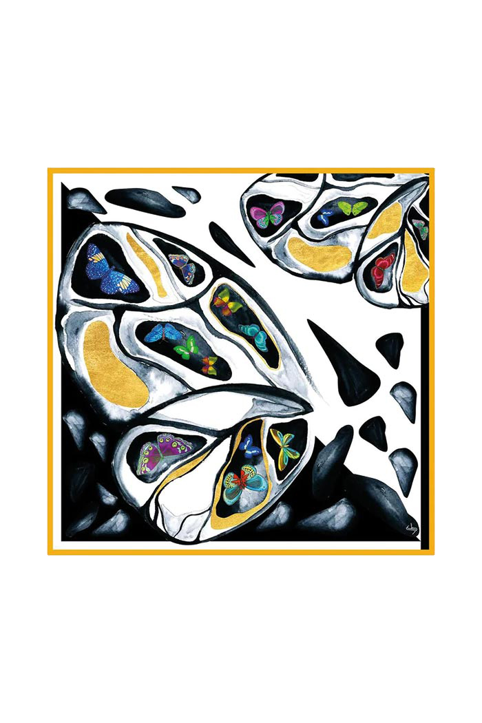 INACHIS IO V3 CREP İPEK MİNİ FULAR