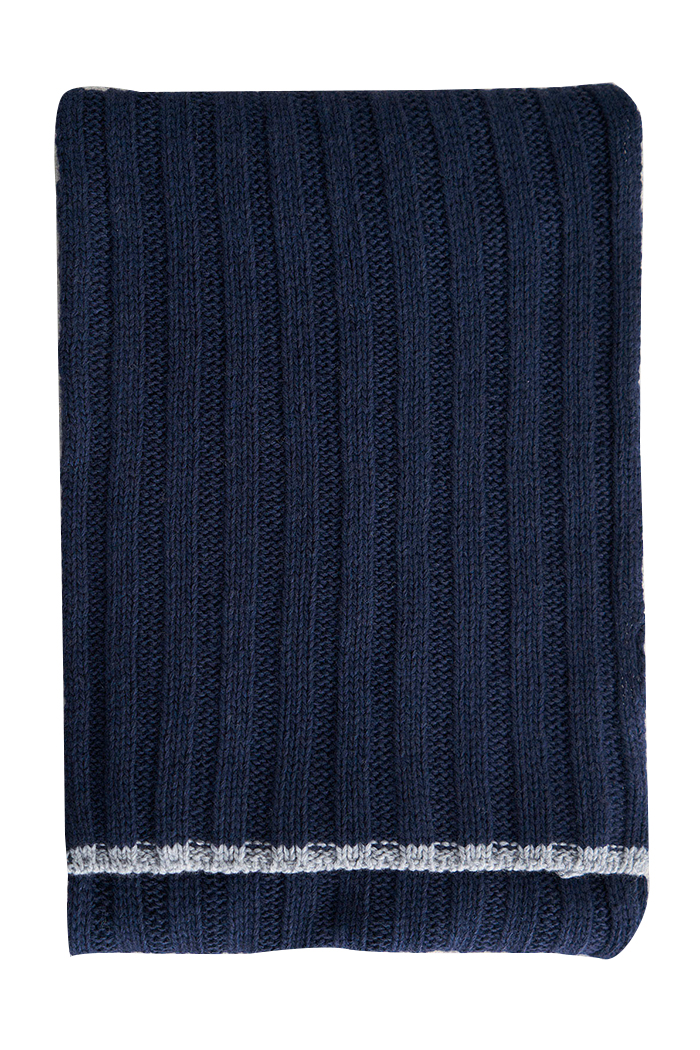 Lacivert Renk Kaşmir Atkı