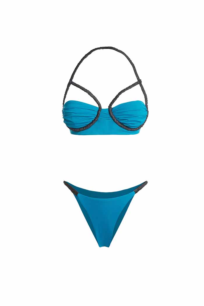 Amazon Bandeau Bikini Petrol Mavisi
