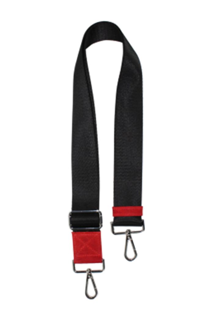 Siyah Kırmızı Çanta Askısı