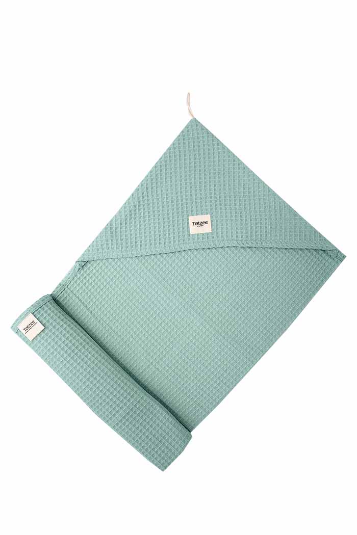 Waffle Bornoz Mint Yeşil