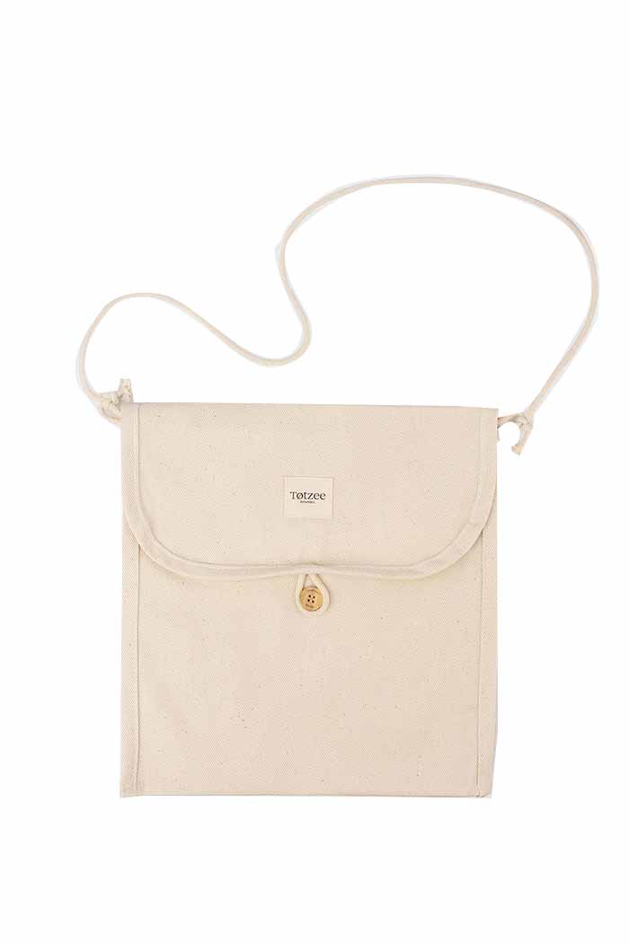 Omuz Askılı Bez Çanta Bej