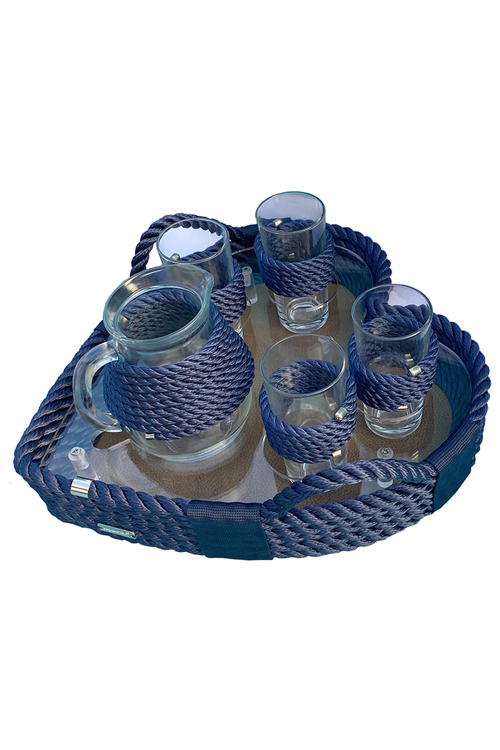 Saki Kalp Tepsi Lacivert