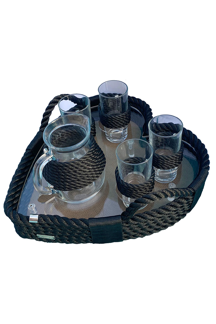 Saki Kalp Tepsi Siyah