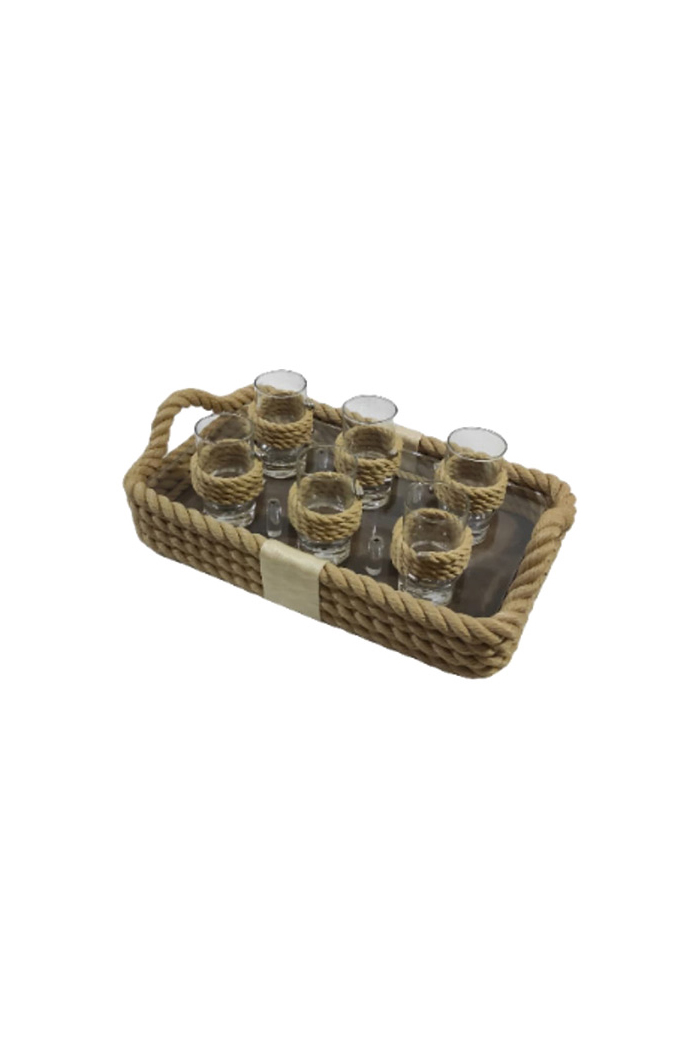 Shot Bardaklı Tepsi Krem