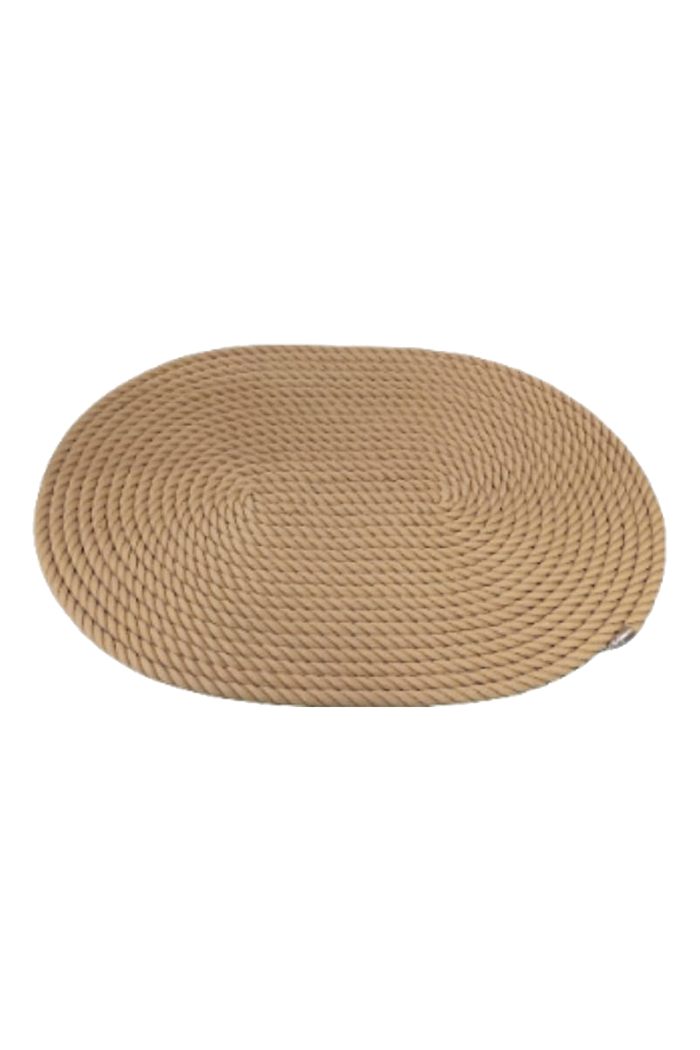 Özel Halat Tasarım Paspas Krem