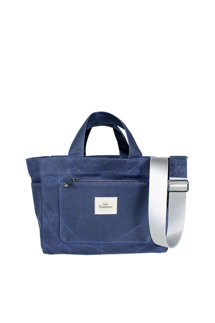 Hishi Lacivert Mumlu Kanvas Çanta