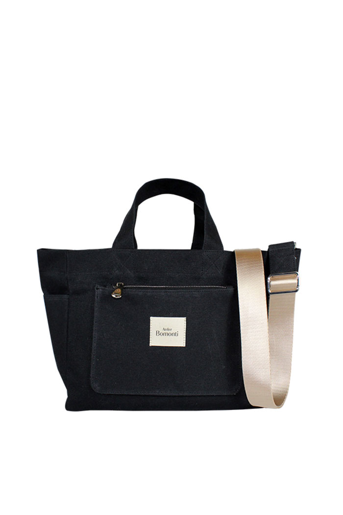 Hishi Siyah Mumlu Kanvas Çanta