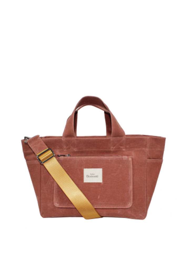 Hishi Tote Bag Kremit Mumlu Kanvas Çanta