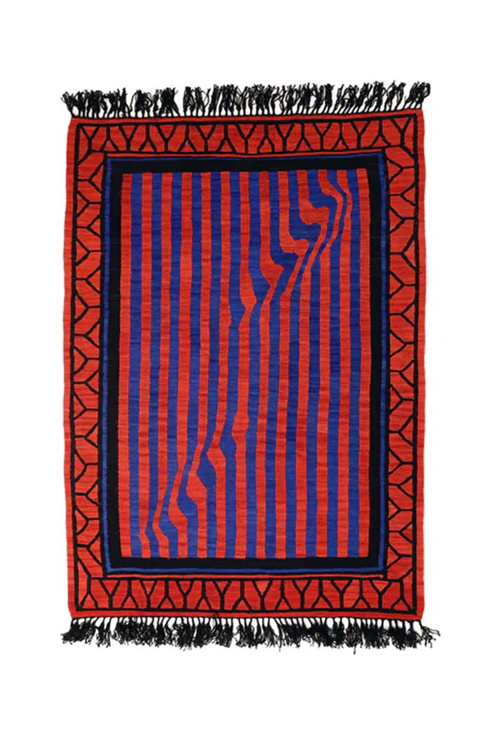 Dalga El Dokuma Modern Yün Kilim