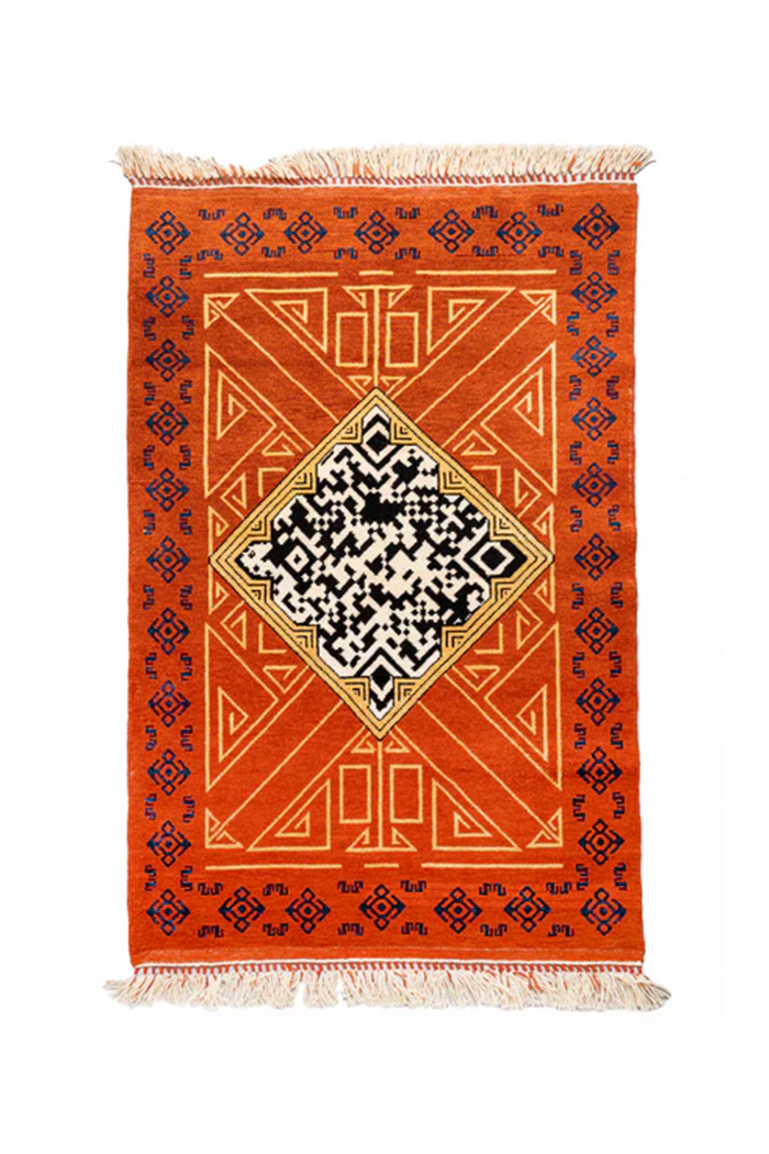 QR El Dokuma Yün Halı