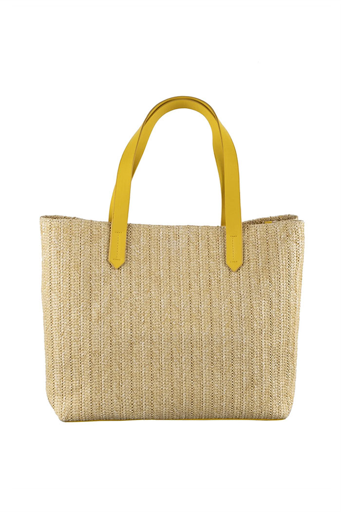 Sarı Wicky Hasır Çanta
