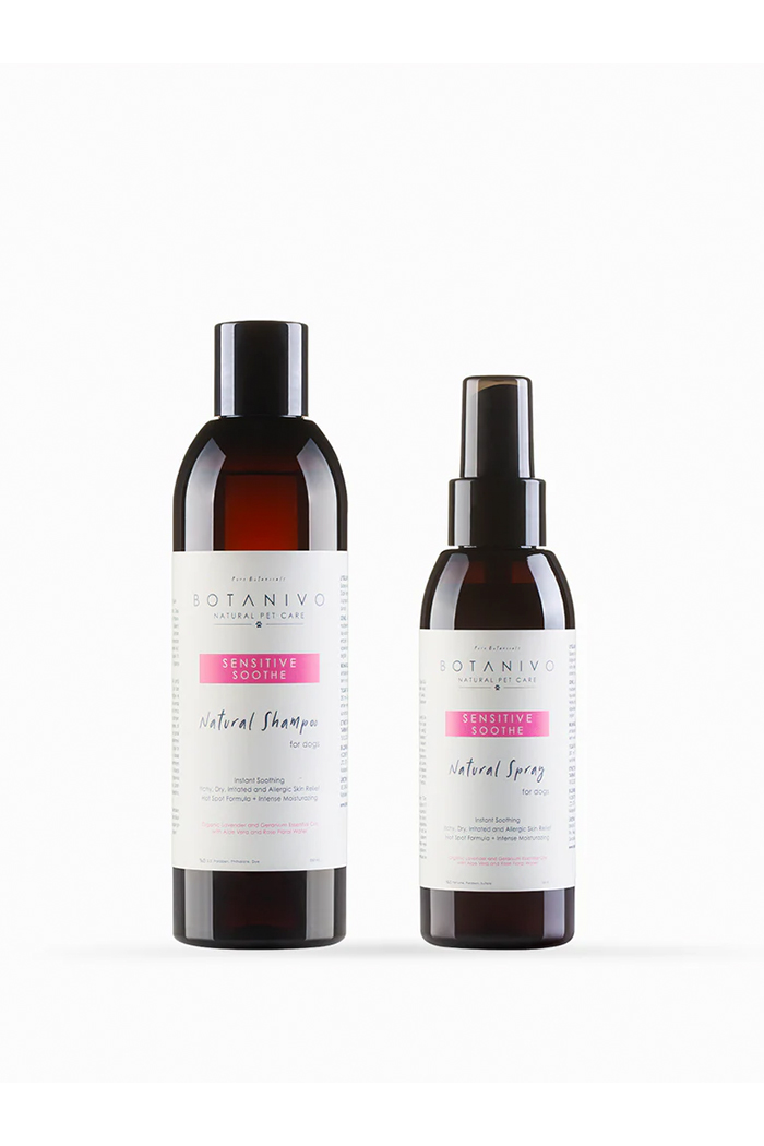 Köpekler İçin Kaşıntı Karşıtı Şampuan ve Sprey Seti
