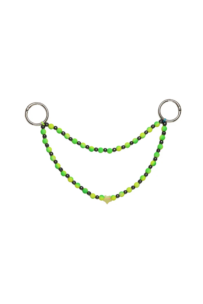 Double Layered Colorful Bag Charm