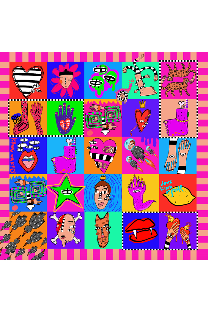 Sour Things Kare Şal