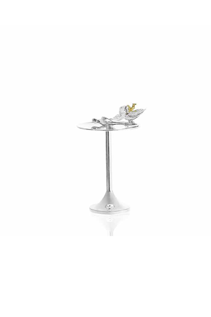 Orkide Detaylı Küçük Boy Servis Tabağı