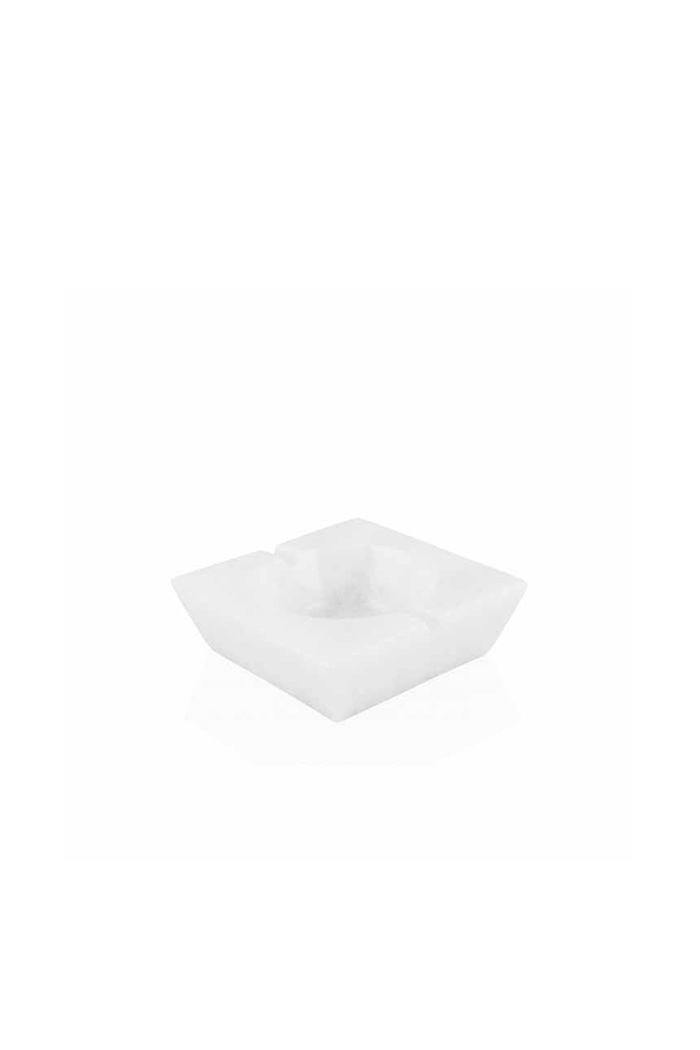 Mermer Beyaz Kül Tablası Beyaz