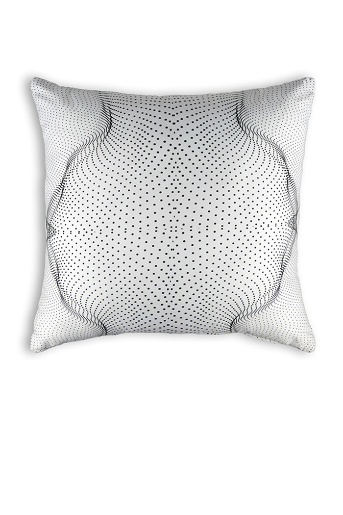 Beyaz Nokta Desenli Kırlent ve Kırlent Kılıfı