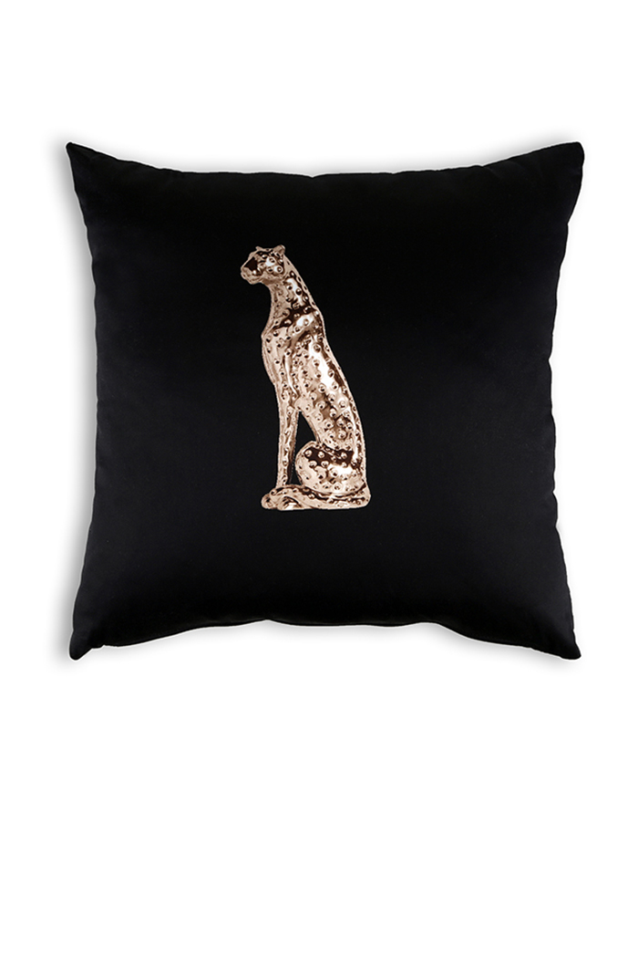 Çita Figürü Desenli Kırlent ve Kırlant Kılıfı