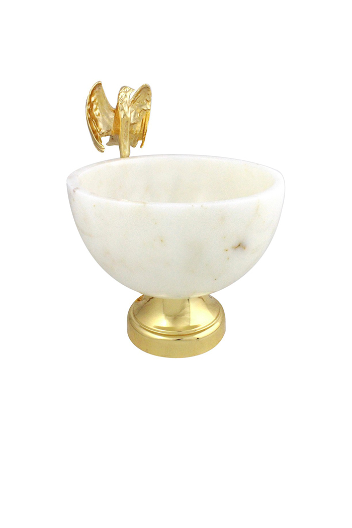 Kartal Figürlü Dekoratif Obje Altın