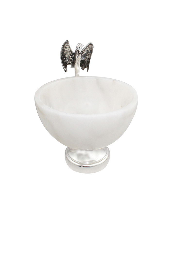 Kartal Figürlü Dekoratif Obje Gri