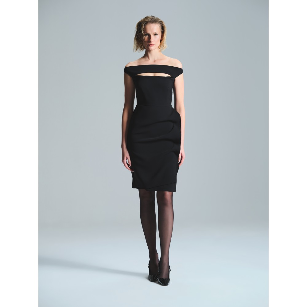 CHARLOTTE SİYAH ELBİSE