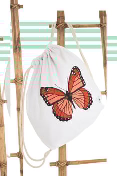 Kelebek Sırt Çantası - Kırmızı