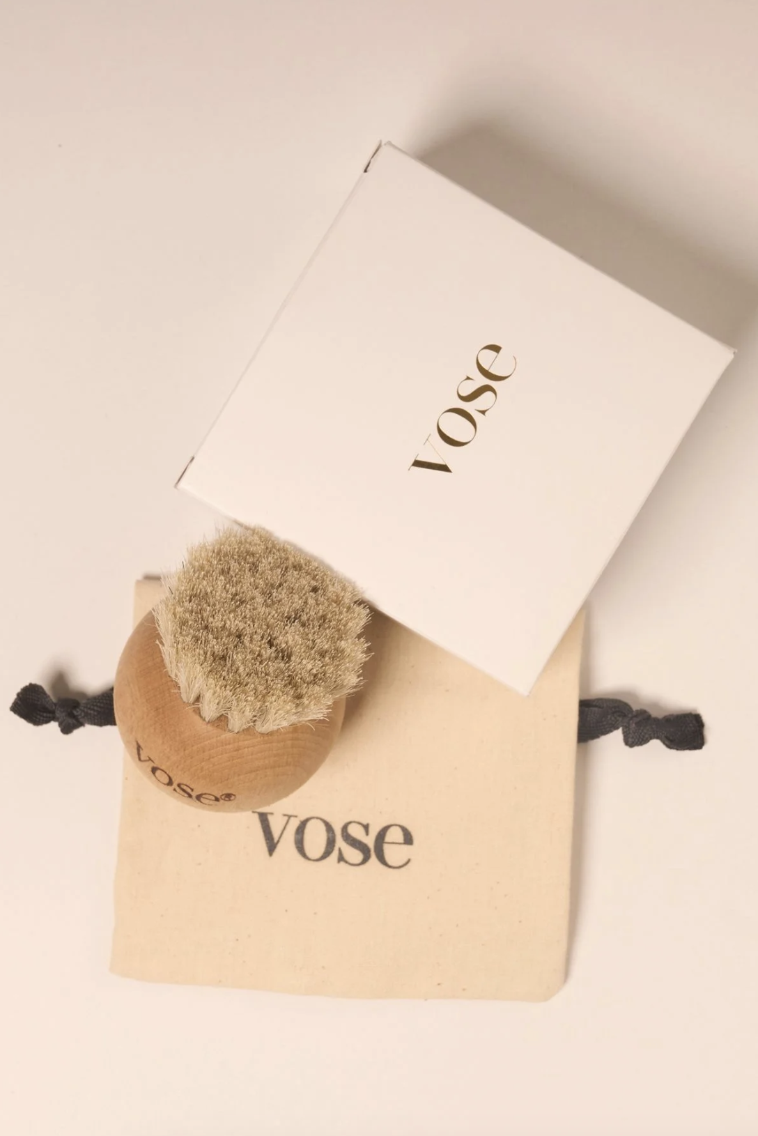 %100 Doğal At Kılı Yüz Bakım Fırçası White Ball