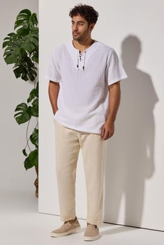 Naturel Şantuklu Erkek Pantolon