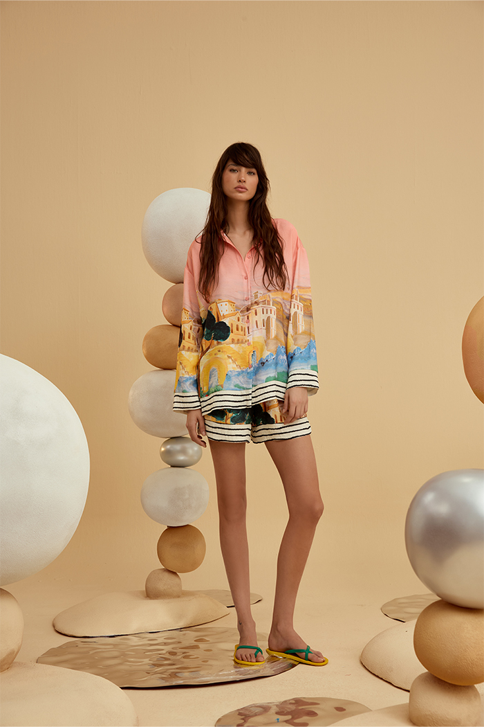 Positano Yüksek Bel Şort