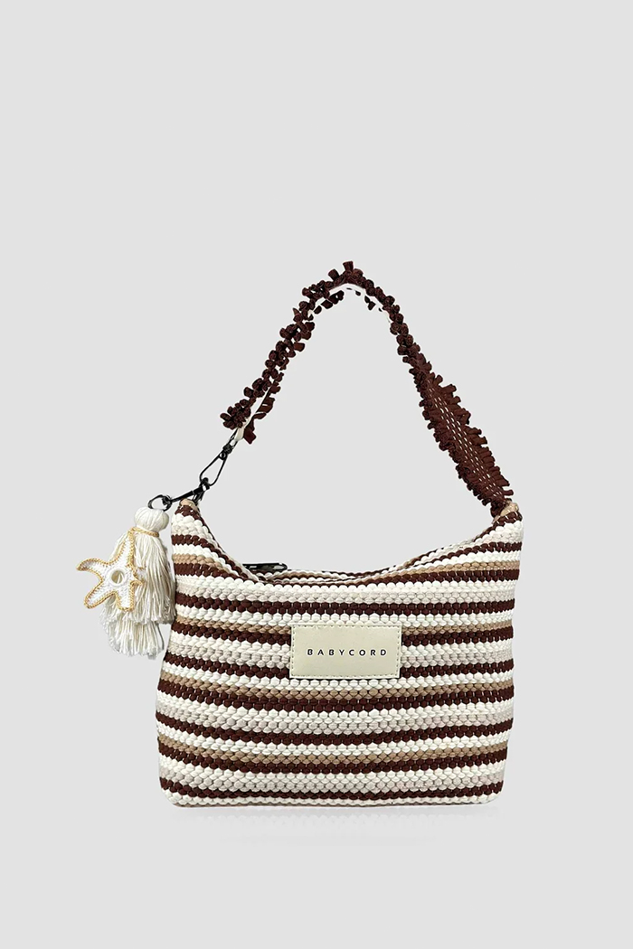 Mini Bag - Kahve Çizgili