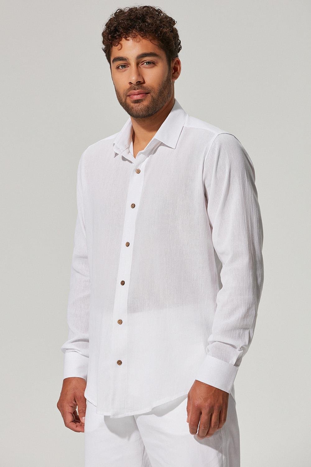 Uzun Kol Şile Bezi Gömlek