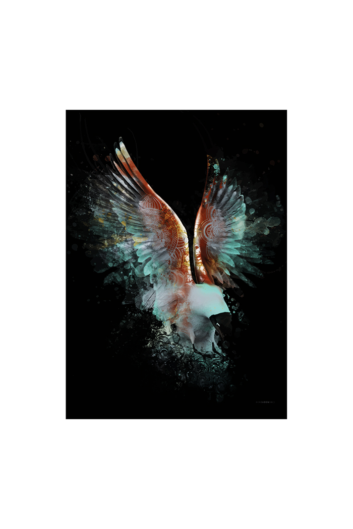 Martı 70x50 cm (Çerçevesiz)