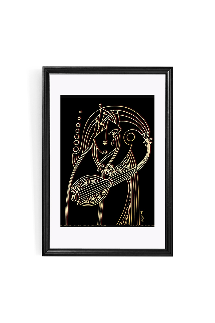 Sazlı 98x68 cm (Çerçeveli)