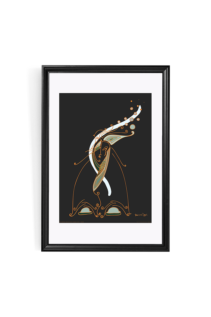 Baloncuklu Kız 98x68 cm (Çerçeveli)