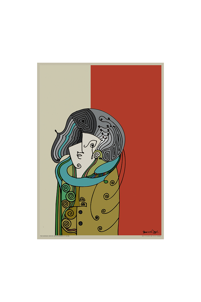 Kadın 70x50 cm (Çerçevesiz)