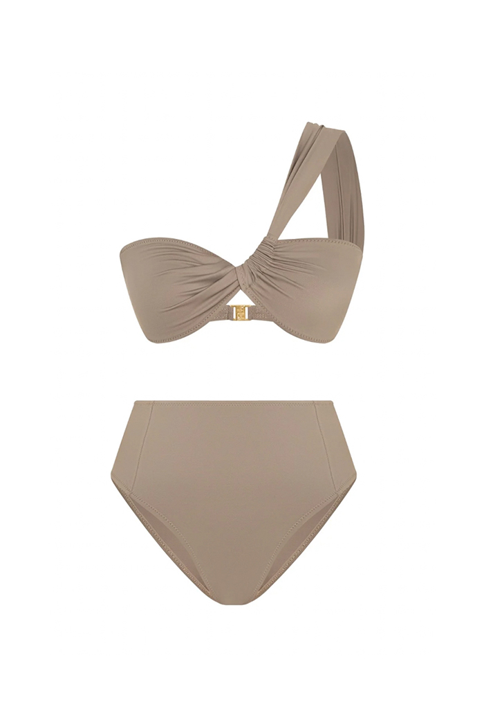 Helena Vizon Tek Omuz Yüksek Bel Bikini Takımı