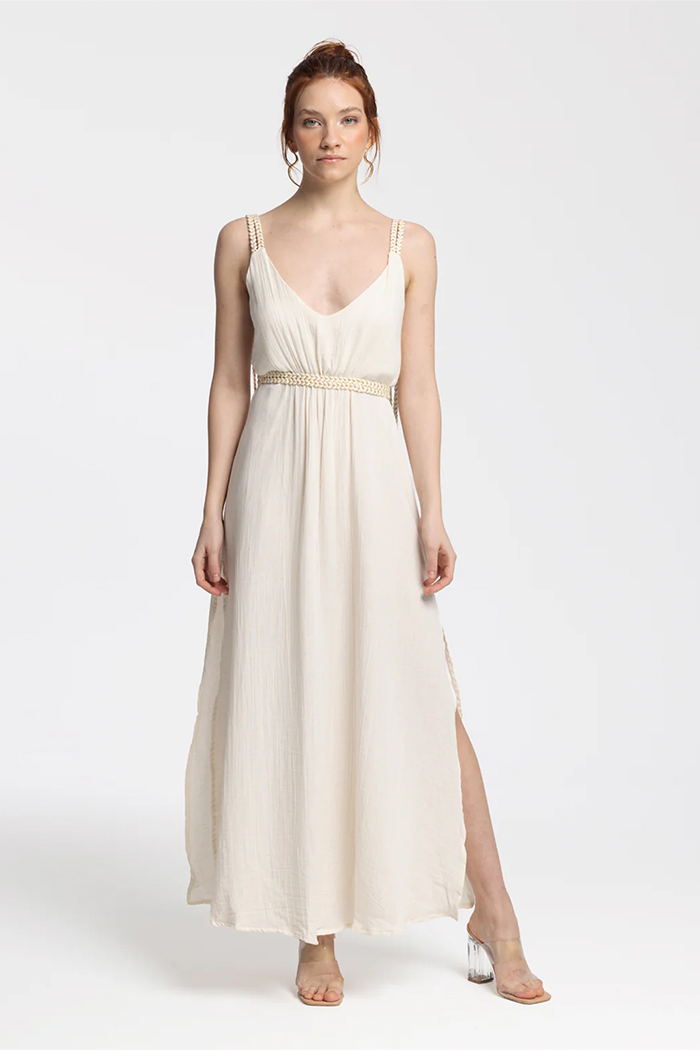Elinora Ivory Maxi Dress