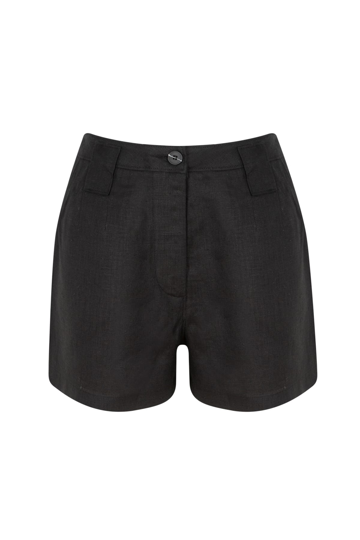 Solea Siyah Keten Şort