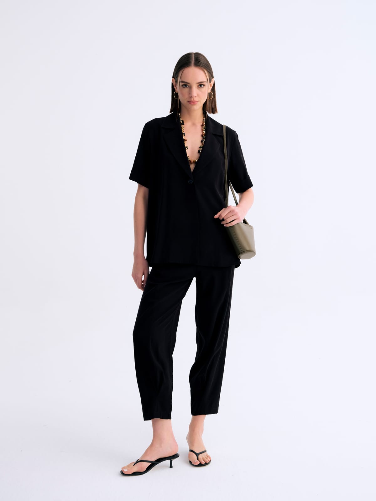 Gentle Siyah Fit Pantolon