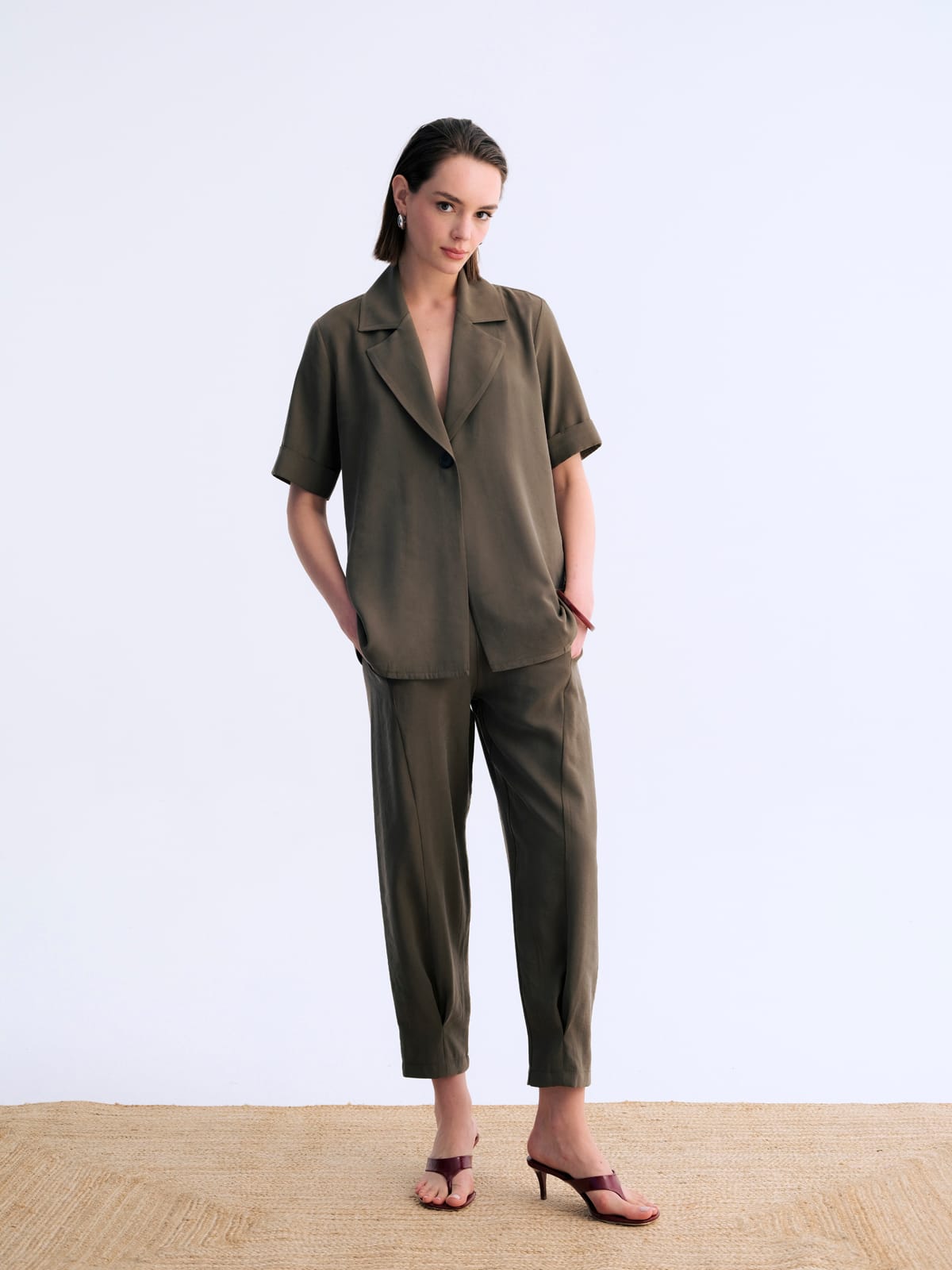 Gentle Haki Fit Pantolon