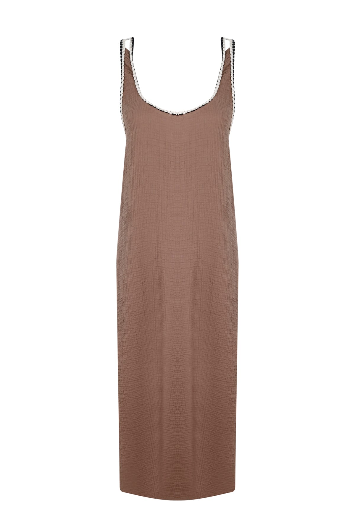 Plain Kahve Move Elbise