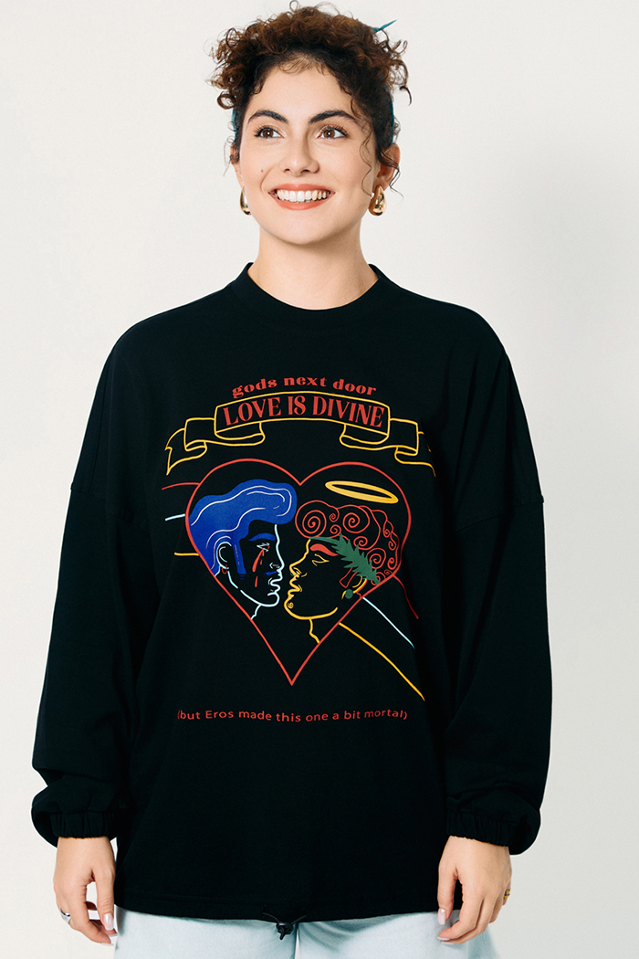 Love is Divine (Uzun Kol) Siyah